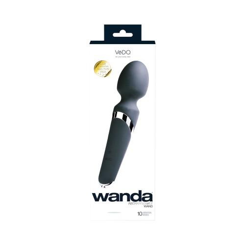 VeDO Wanda Rechargeable Wand Vibe Just Black