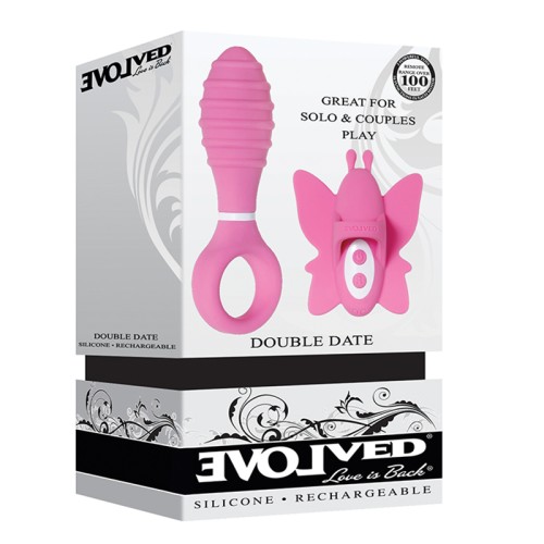 Conjunto de Intimidad Evolved Double Date con Doble Vibrador