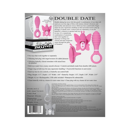 Conjunto de Intimidad Evolved Double Date con Doble Vibrador