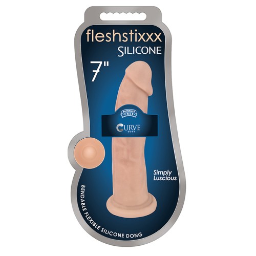 Dildo de Silicona FLESHSTIXXX 7 in. de Curve Toys