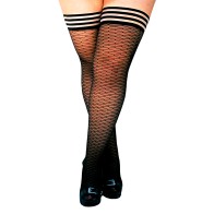 Kixies Dana Lynn Ribbed Thigh-Highs for Fashionable Legs