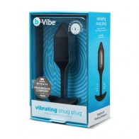 Plug Anal Vibrante Snug Plug 2 Recargable con Peso de b-Vibe Negro