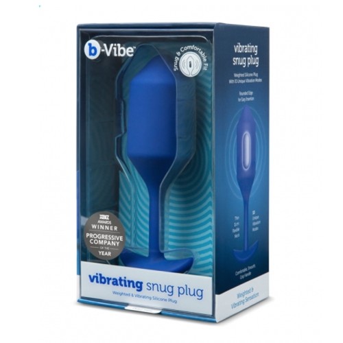 b-Vibe Vibrating Snug Plug 4 Navy