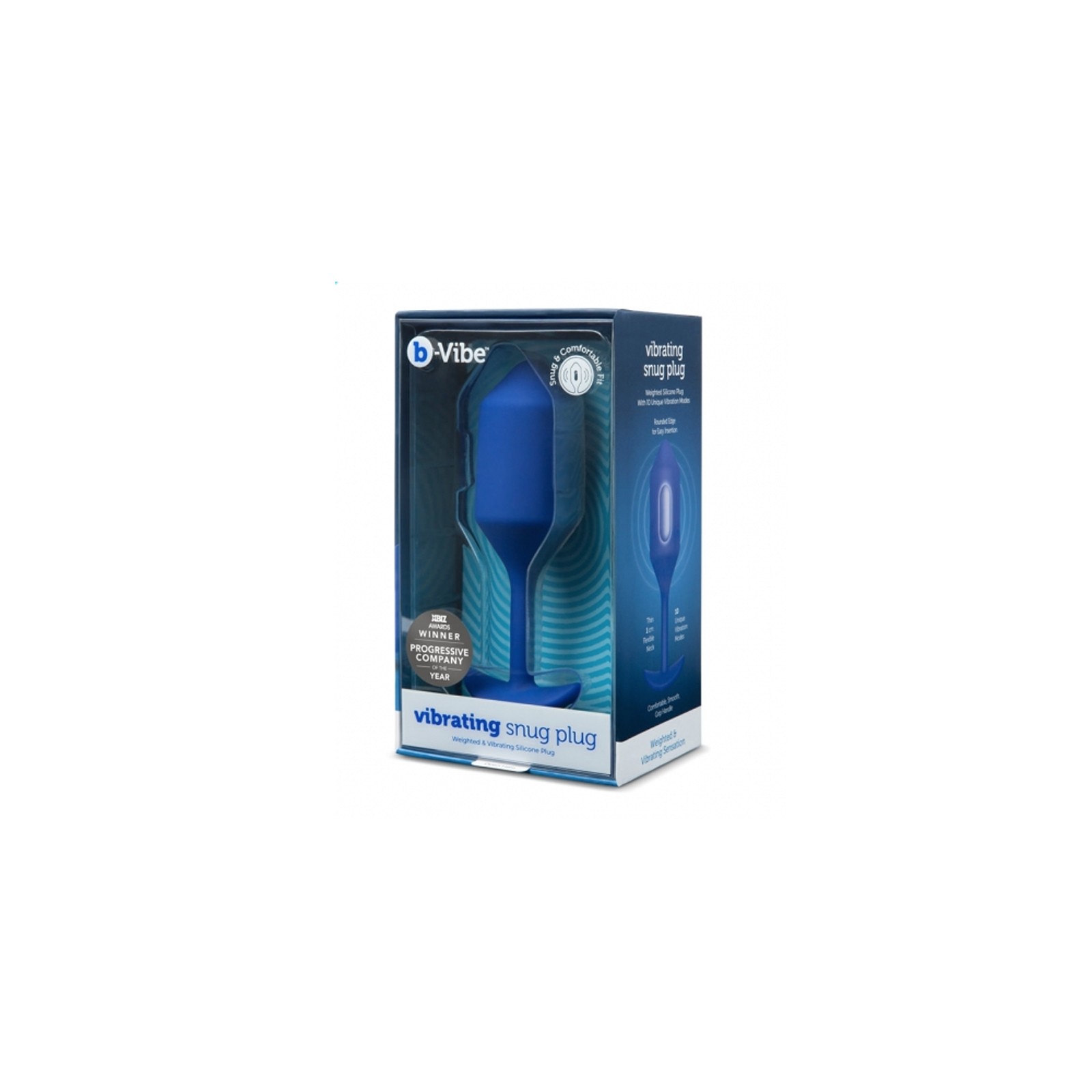 b-Vibe Vibrador Snug Plug 4 Azul Marino