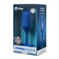 b-Vibe Vibrador Snug Plug 4 Azul Marino