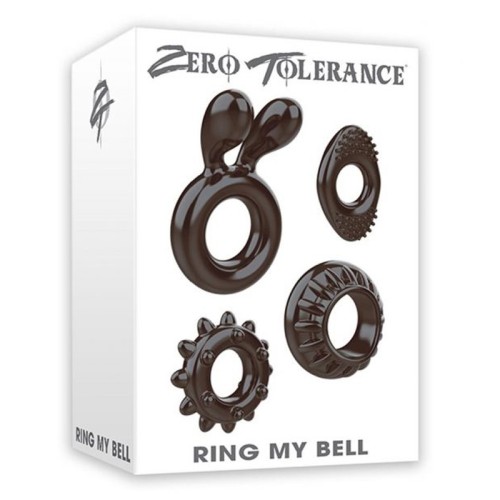 Zero Tolerance Ring My Bell Set de 4 Anillos para el Pene