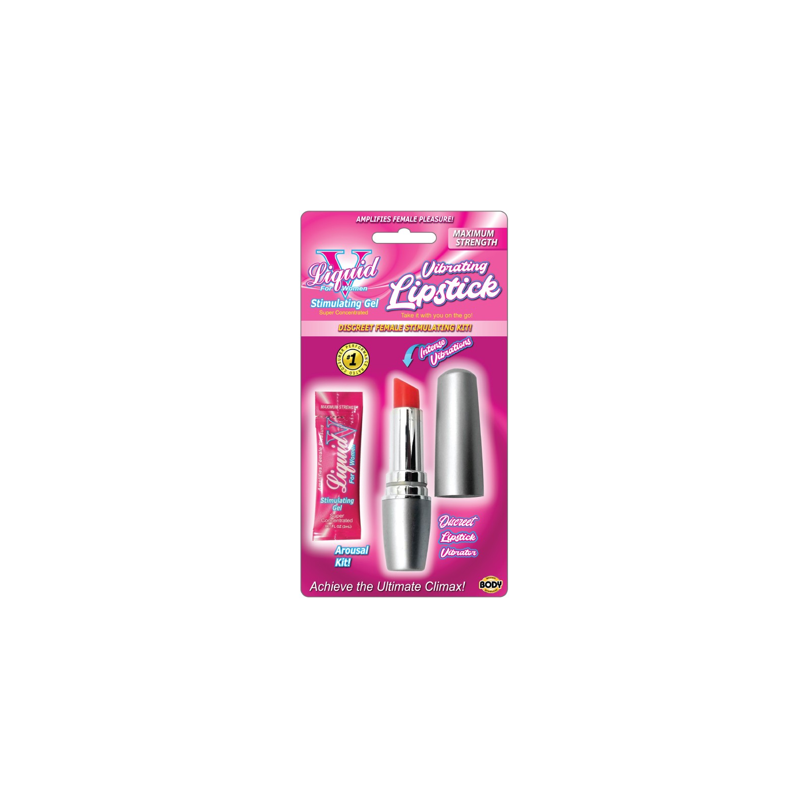 Liquid V Vibrating Lipstick Kit for On-the-Go Pleasure