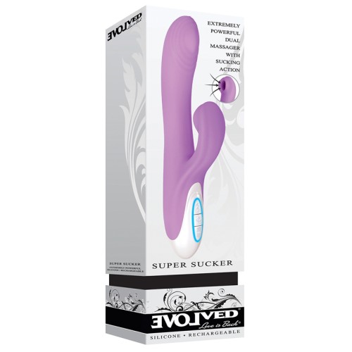 Vibrador Dual Estimulador con Succión Super Sucker de Evolved