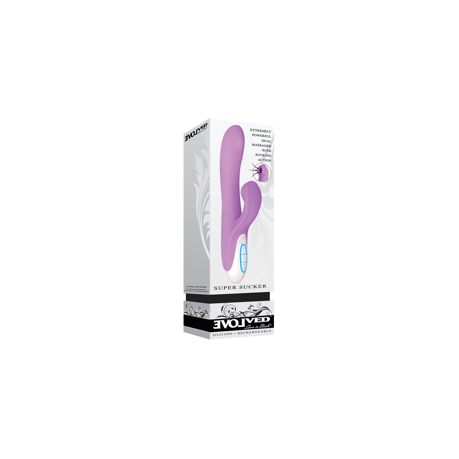 Evolved Super Sucker Rechargeable Thumping Suction Dual Stimulator