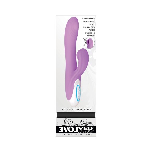 Evolved Super Sucker Rechargeable Thumping Suction Dual Stimulator