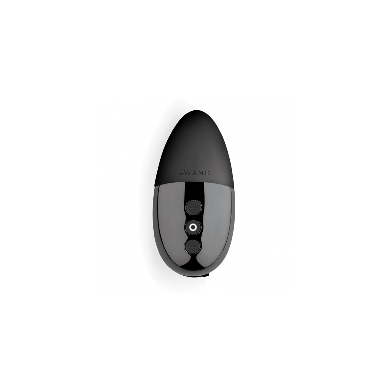 Le Wand Chrome Point Rechargeable Silicone Mini Vibrator Black