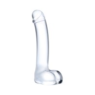 Dildo Curvado de Vidrio Realista de 7 in. para Punto G