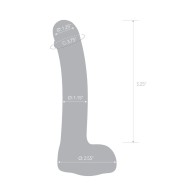 Dildo Curvado de Vidrio Realista de 7 in. para Punto G