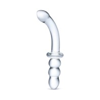 Glas Ribbed G-Spot Glass Dildo