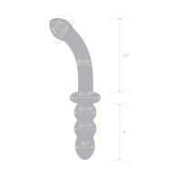 Glas Ribbed G-Spot Glass Dildo