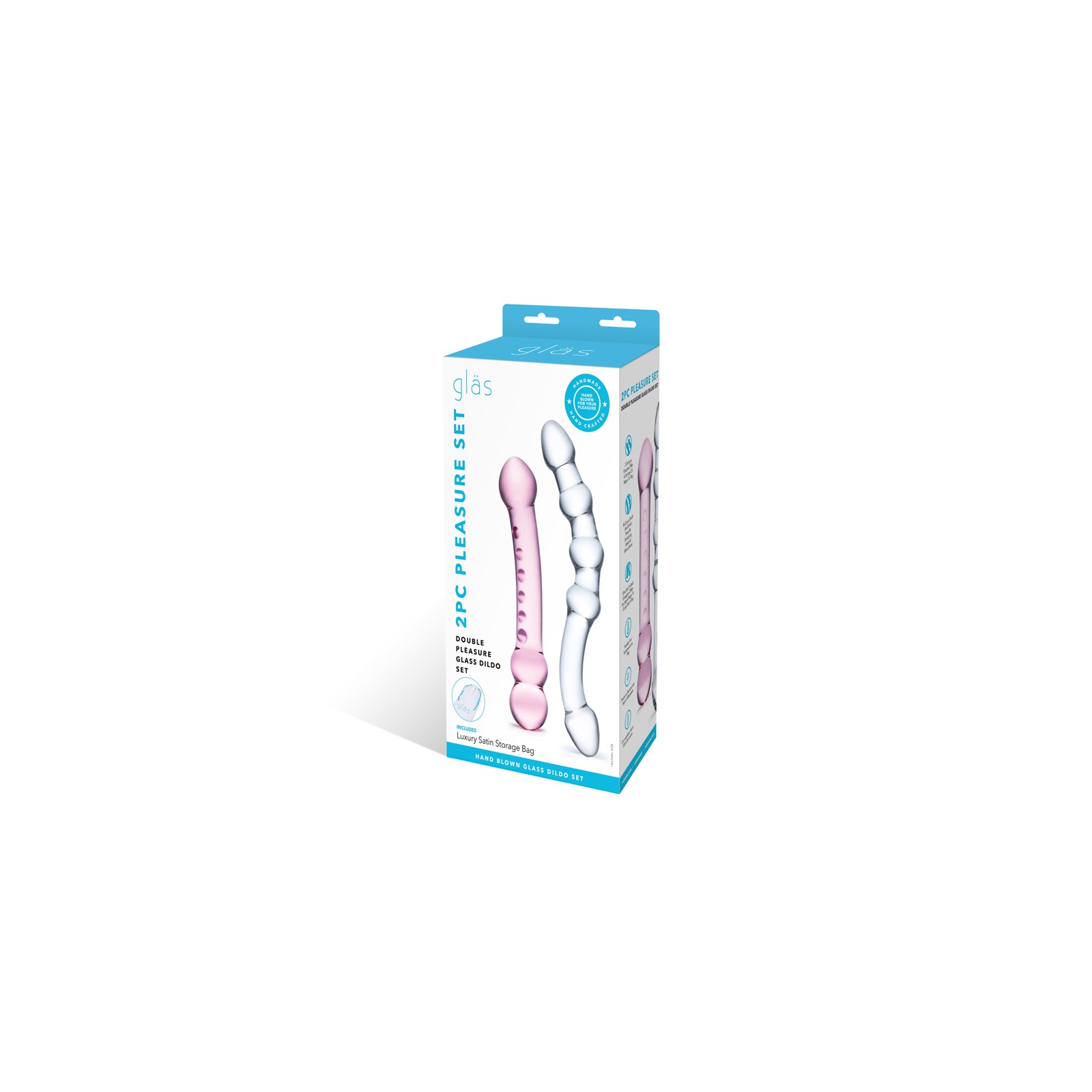 Set de Dildos de Vidrio Doble Placer Glas para Sensaciones Únicas