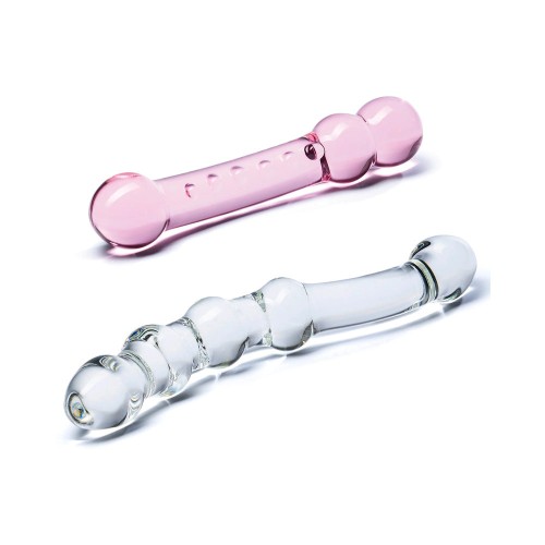 Set de Dildos de Vidrio Doble Placer Glas para Sensaciones Únicas