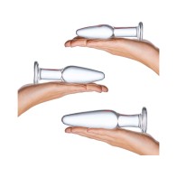 Glas 3-Piece Glass Anal Plug Training Set