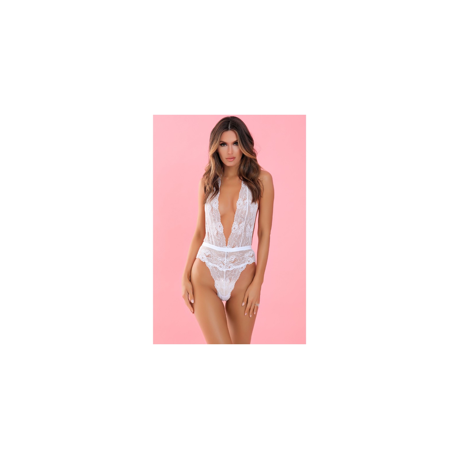 Rene Rofe Plunge In Teddy White M/L