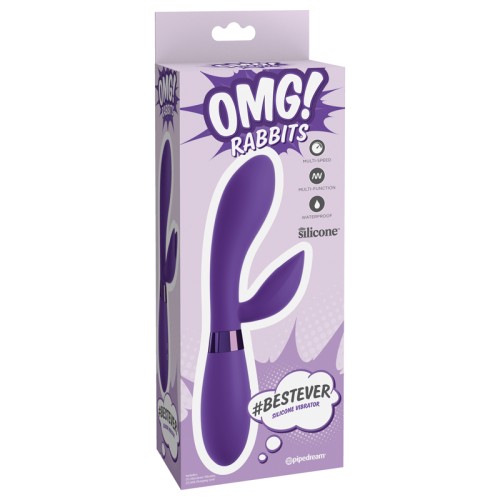 Pipedream OMG! Rabbits Silicone Vibrator Purple