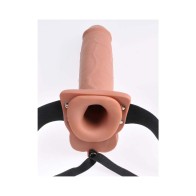 Strap-On Hueco Vibrador 10 in. con Bolas