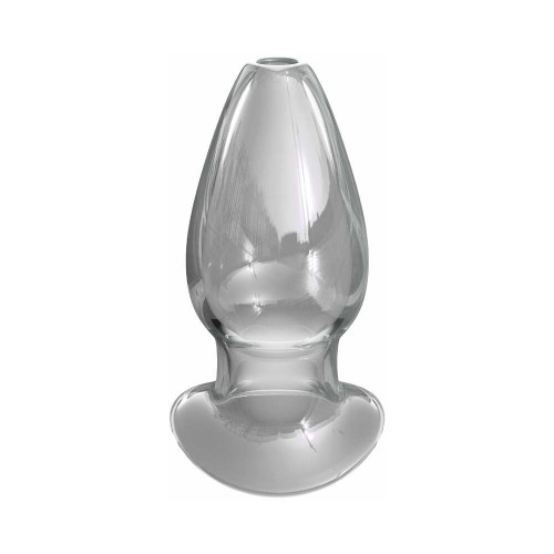 Mega Gaper Plug de Vidrio Transparente Anal Fantasy Elite