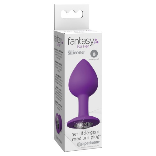 Plug Anal Mediano de Silicona Fantasy For Her