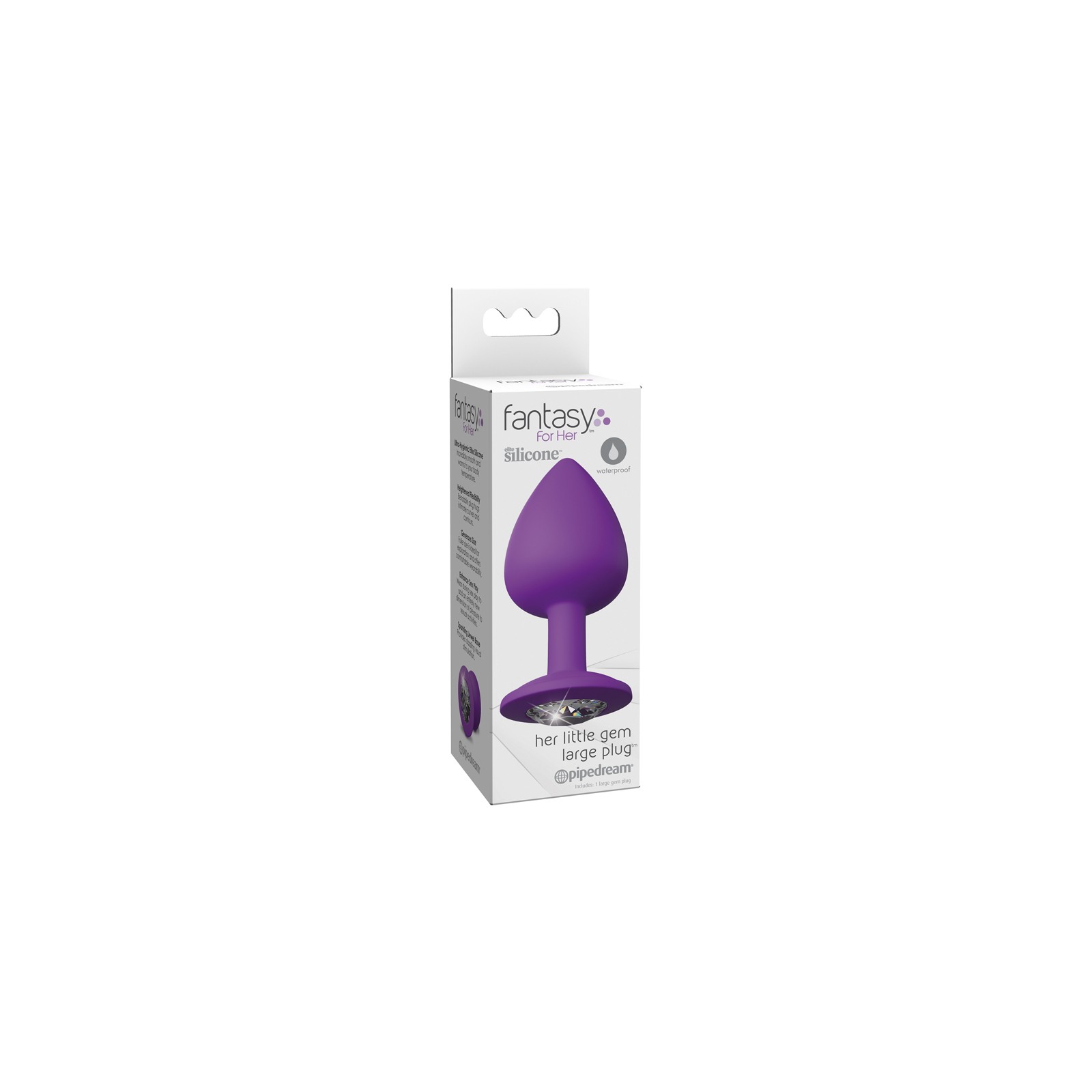 Pipedream Fantasy Para Ella Plug Anal Grande Morado