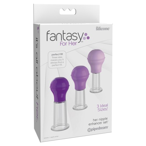 Pipedream Fantasy For Her Nipple Enhancer Set Purple