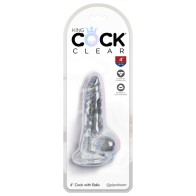 Pipedream King Cock Clear Dildo for Realistic Adventures