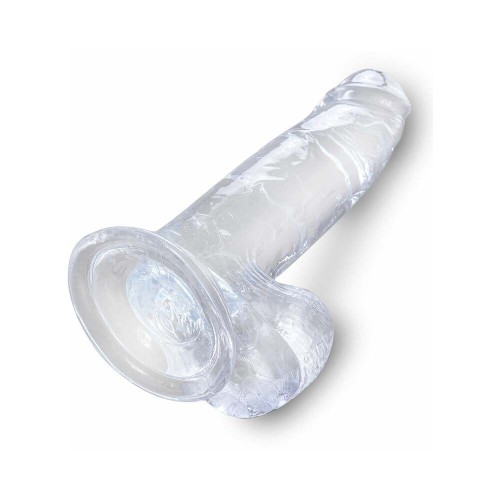 Pipedream King Cock Clear Dildo Realista de 7 in. con Ventosa