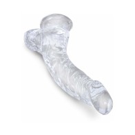 King Cock Dildo Claro de 7.5 in. con Base de Succión