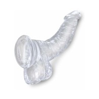 King Cock Dildo Claro de 7.5 in. con Base de Succión