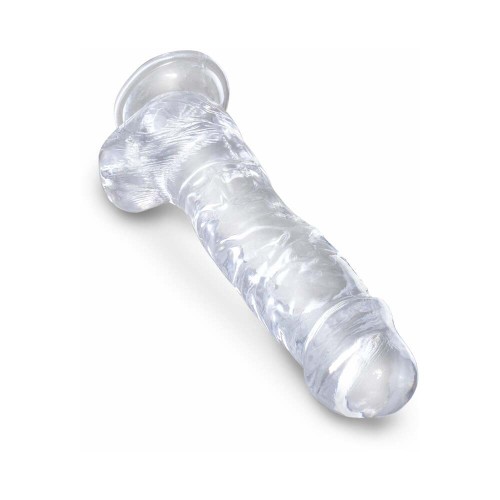 King Cock Clear 8 in. Dildo with Balls