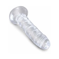 Pipedream King Cock Clear 6 inch Realistic Dildo with Suction Cup