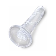 Pipedream King Cock Clear 6 inch Realistic Dildo with Suction Cup