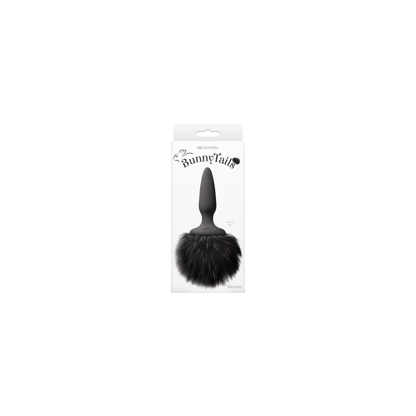 Bunny Tails Mini Black Fur Plug