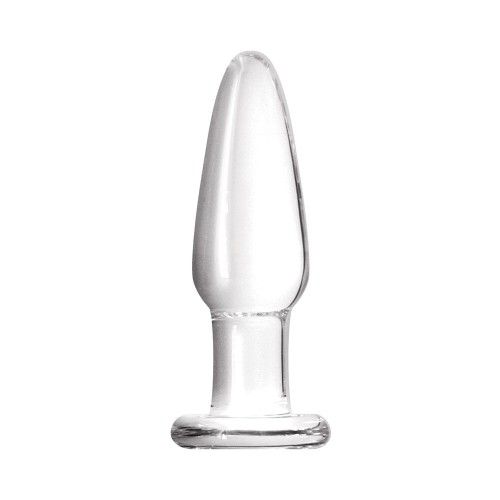 Crystal Tapered Glass Anal Plug Small Transparent