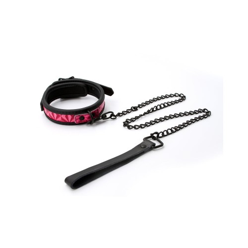 Sinful Vinyl Collar - Pink