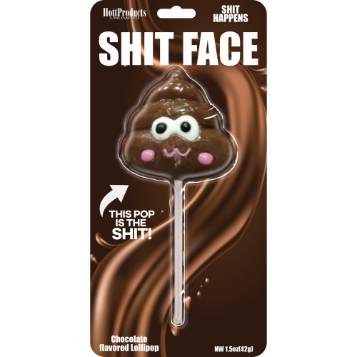 Chupete Sabor Chocolate Shit Face