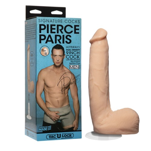 Signature Cocks Pierce Paris 9 Inch ULTRASKYN Cock with Removable Vac-U-Lock Suction Cup