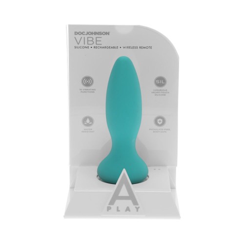 A-Play Vibe Adventurous Rechargeable Anal Plug Black