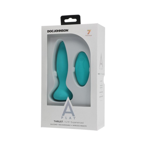 A-Play Thrusting Silicone Anal Plug with Remote