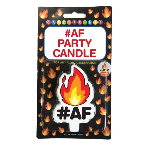 #Af Party Candle for Adult Celebrations