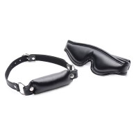 Padded Blindfold and Gag Bit for BDSM Fun