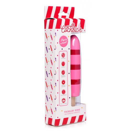 Vibrador Ticklin Pink 10X Cocksicle - Placer dulce