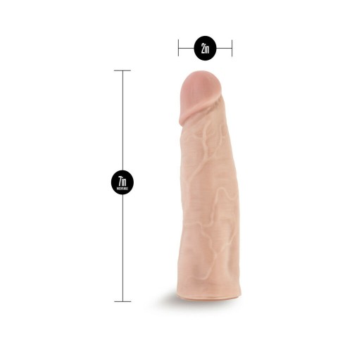 7 in. Lock On Realistic Dildo Beige