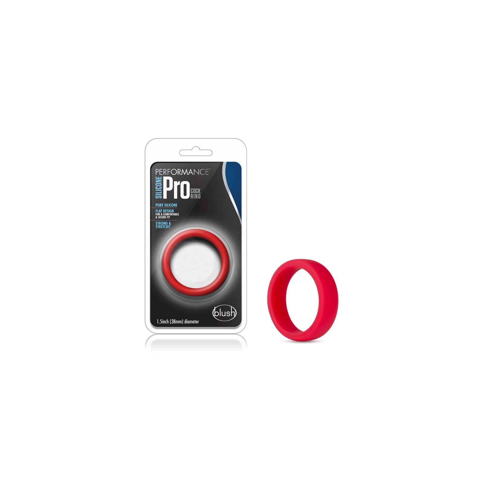 Anillo para Pene Performance Silicone Go Pro Rojo