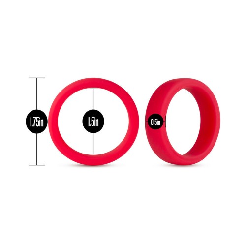 Anillo para Pene Performance Silicone Go Pro Rojo