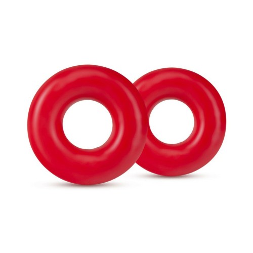 Stay Hard Donut Rings - Oversized Cockrings Red